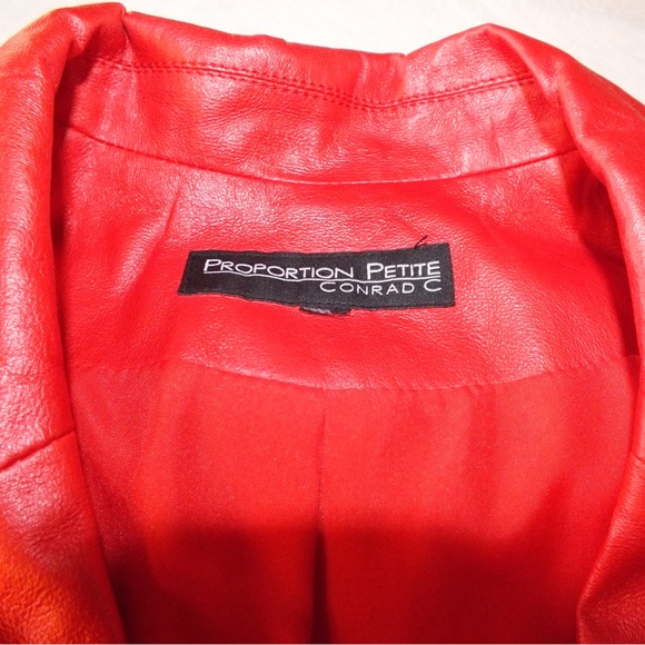 Burnt orange leather-look jacket - Picture 2 of 4